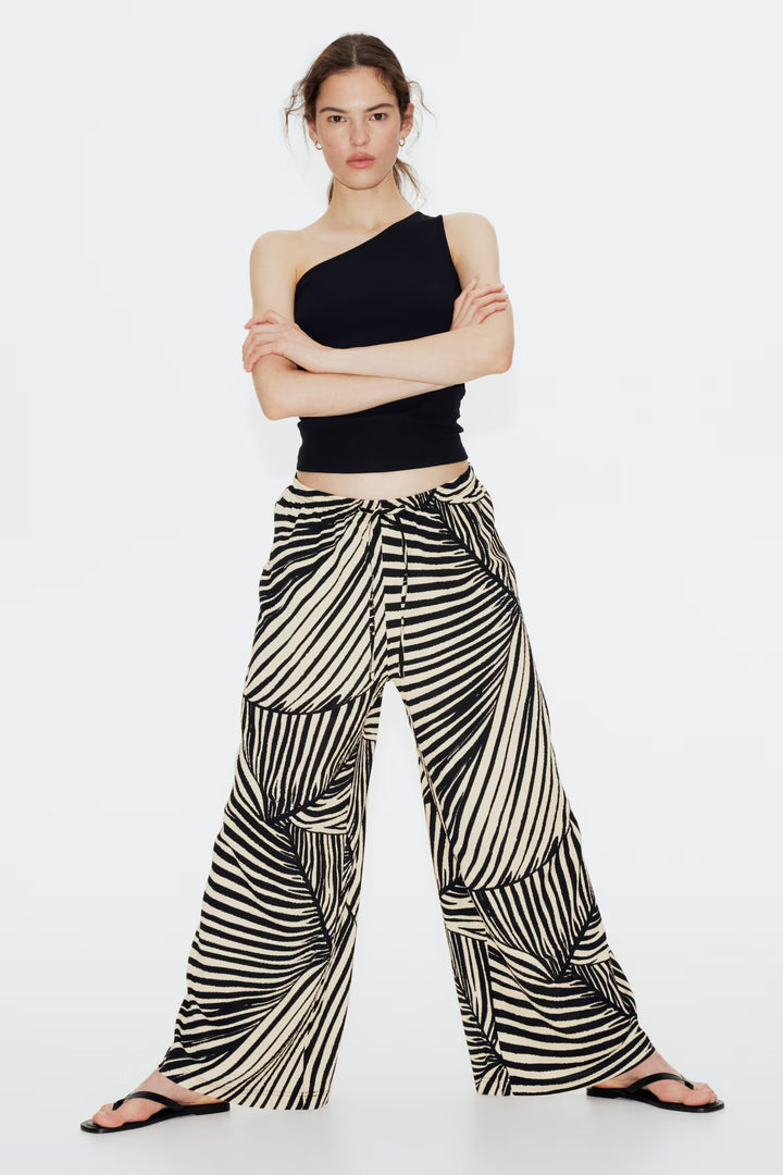 H&M Wide-cut Pull-on Pants