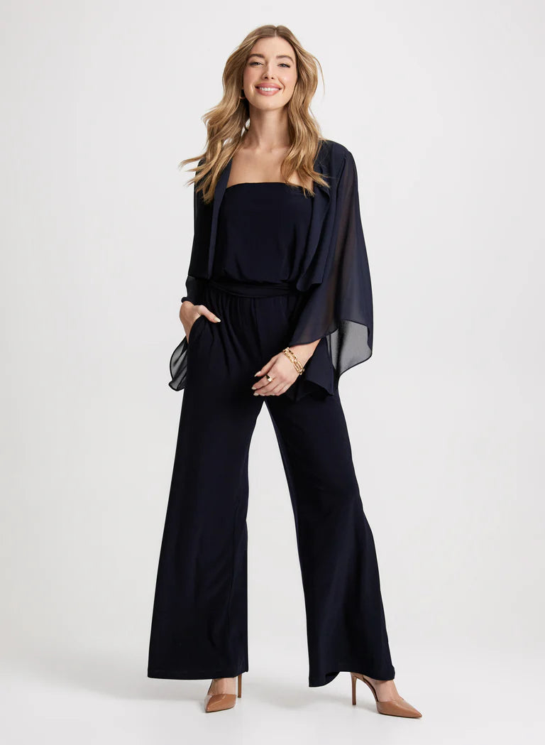 LAURA Flared Sleeve Chiffon Bolero