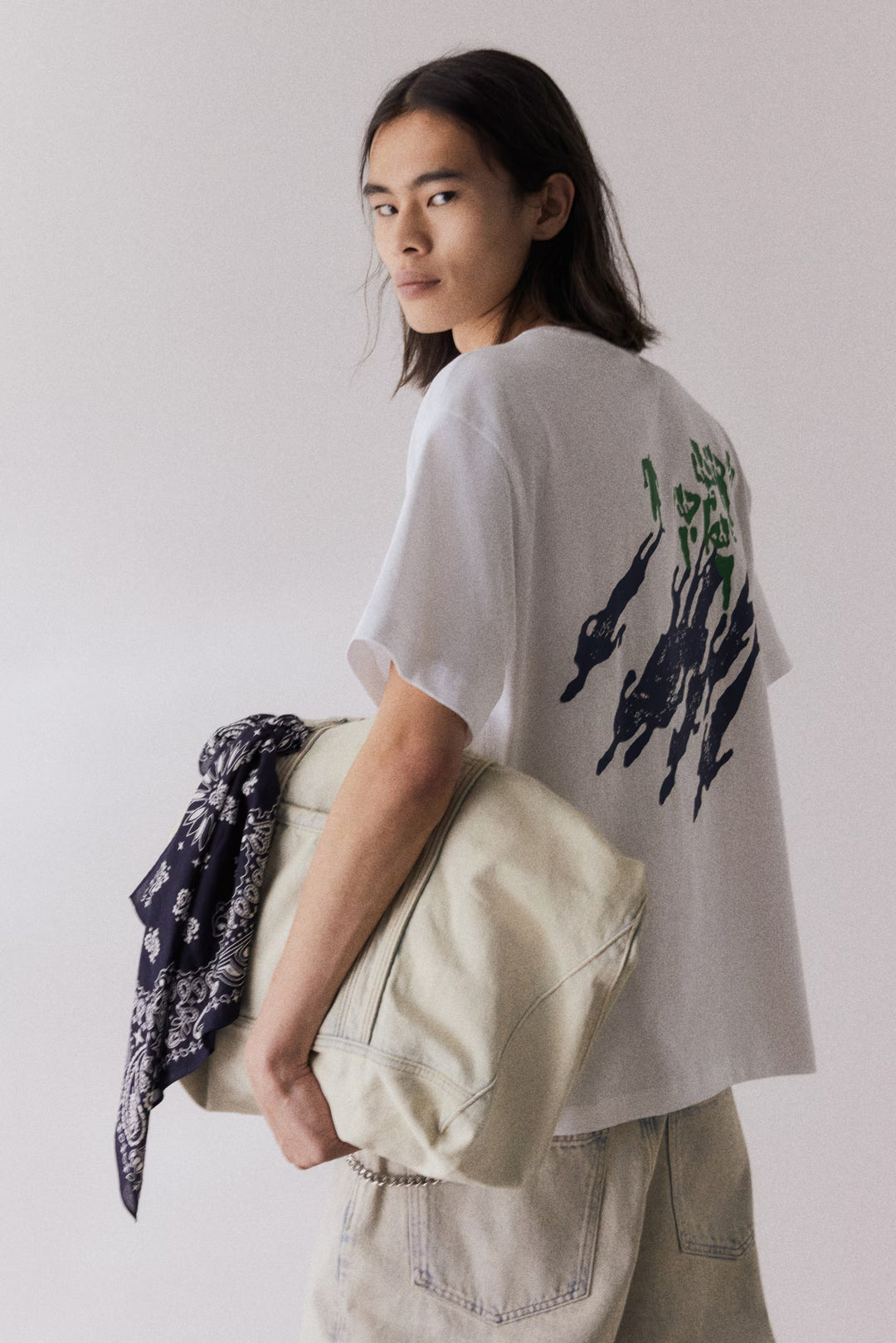 H&M Loose Fit Printed T-shirt