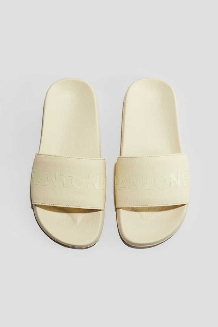 H&M Embossed Pool Slide Shoes