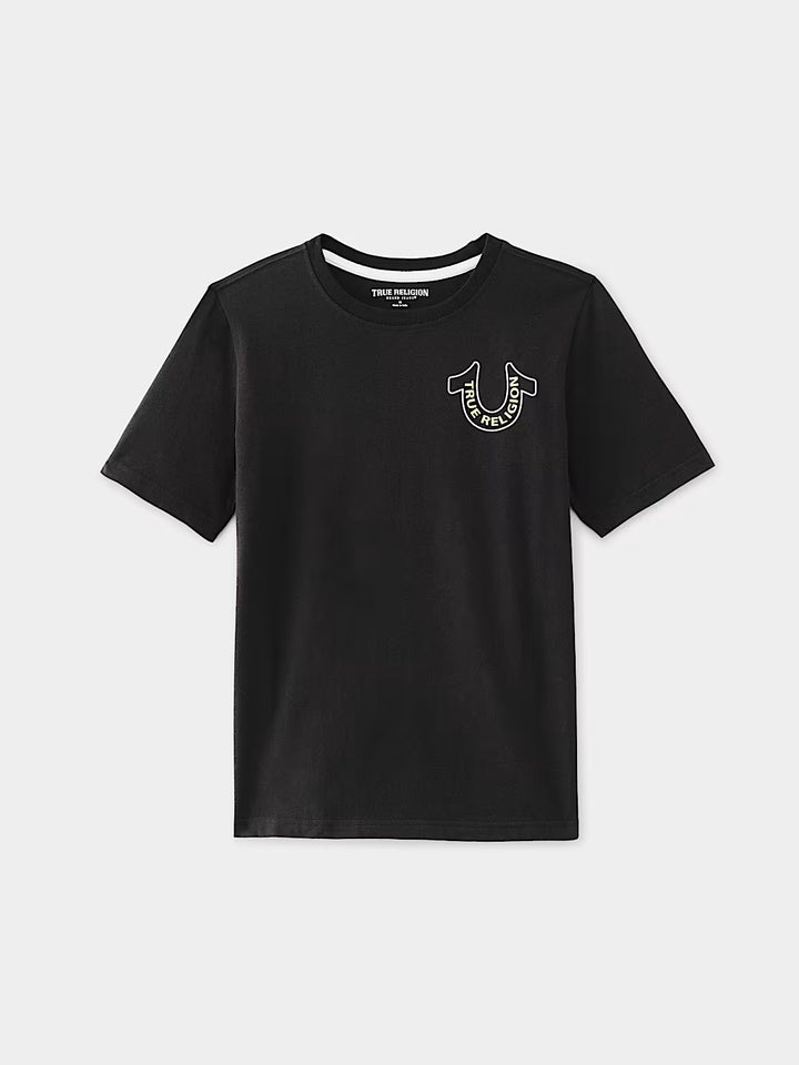 TRUE RELIGION BOYS METALLIC HORSESHOE TEE