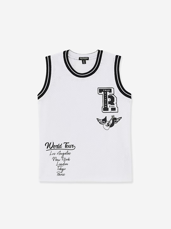 TRUE RELIGION BOYS WORLD TOUR MESH TANK