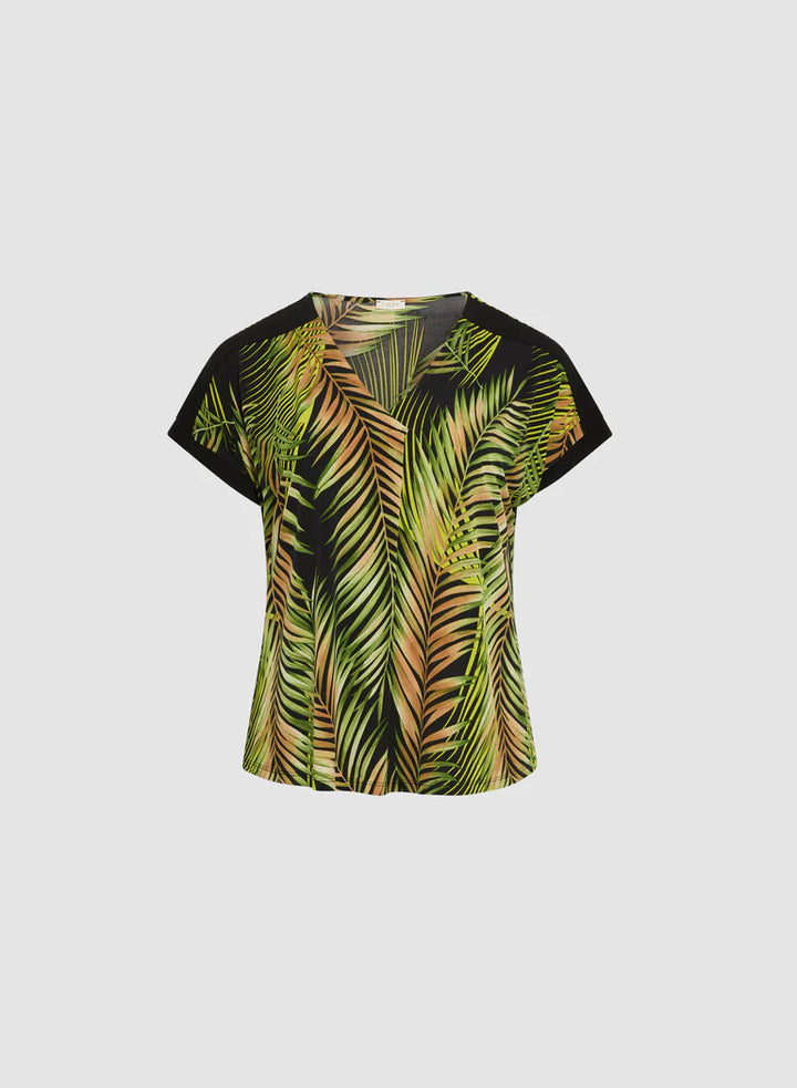 LAURA Palm Print T-Shirt