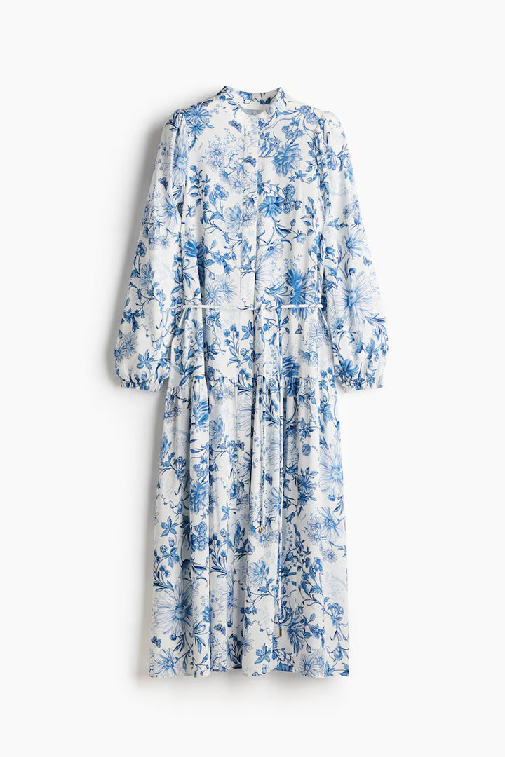 H&M Long Puff-Sleeved Dress