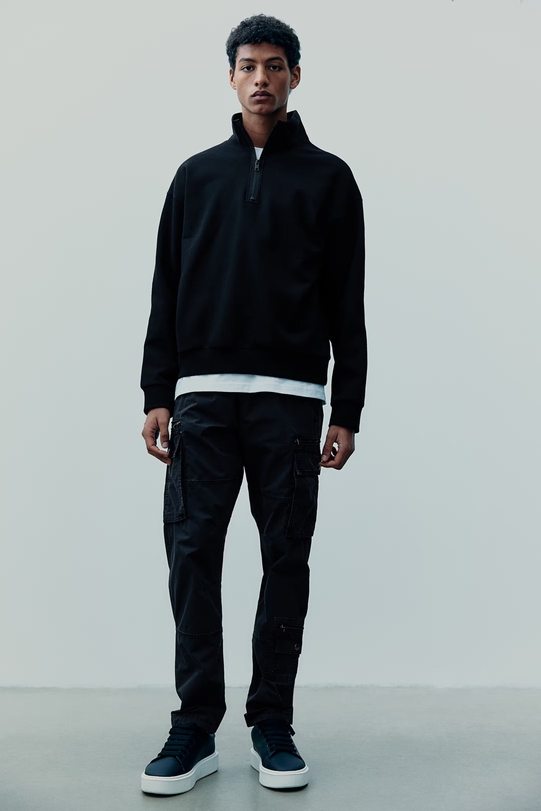 H&M Loose Fit Half-Zip Sweatshirt