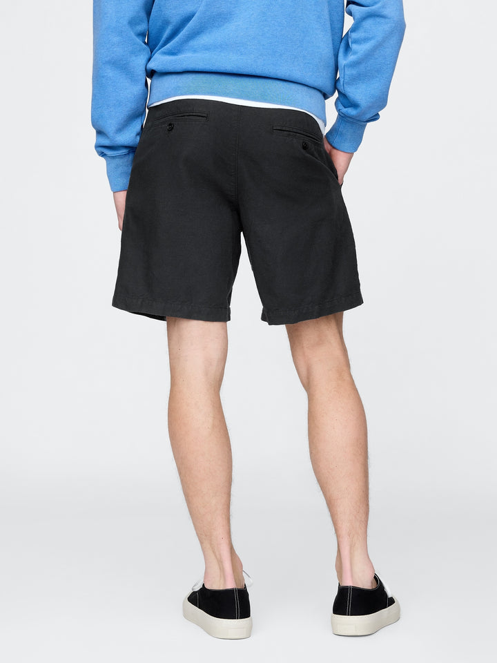 Gap 8" Linen-Cotton Shorts
