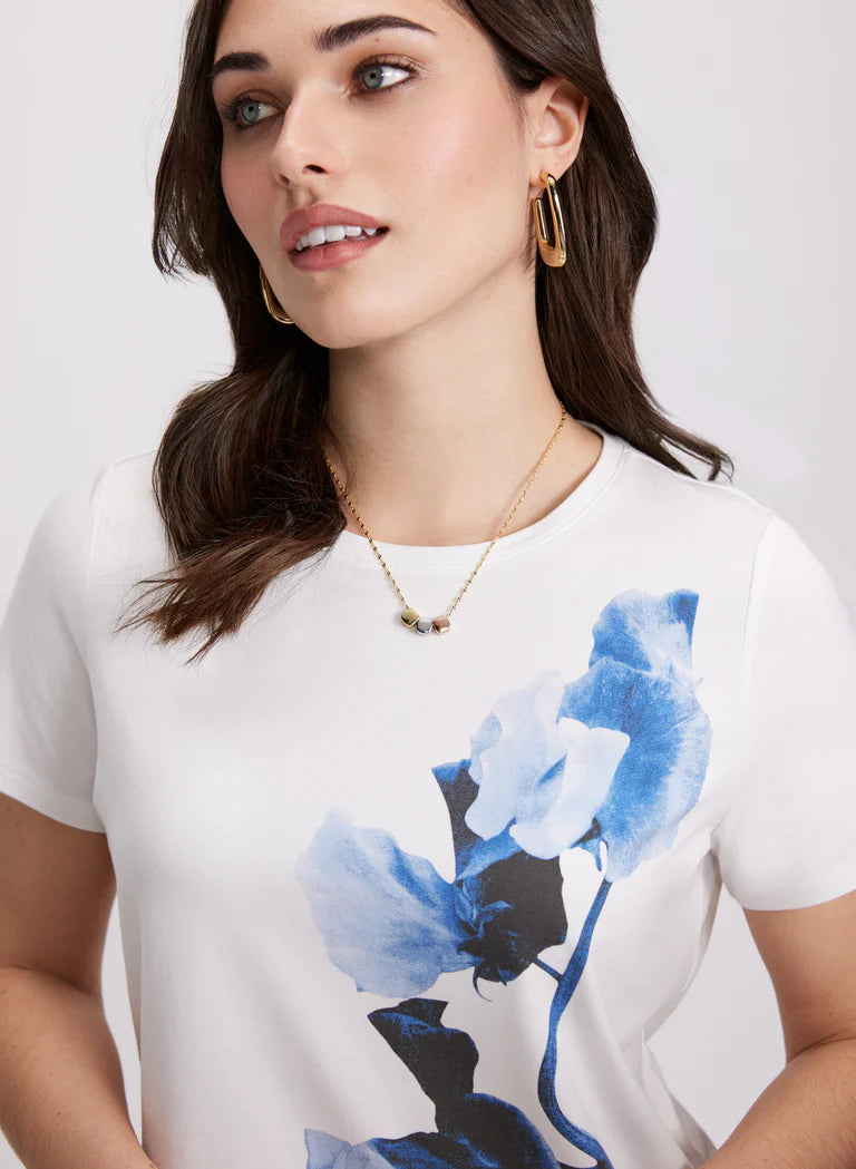 LAURA Floral Placement Print T-Shirt