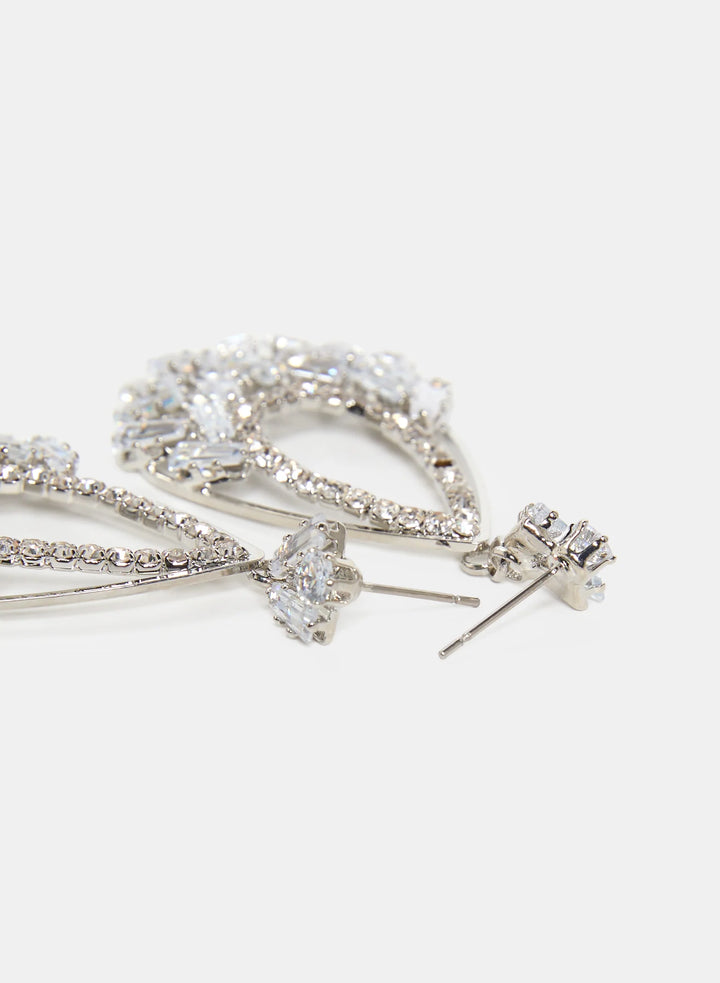 Laura Crystal Teardrop Earrings