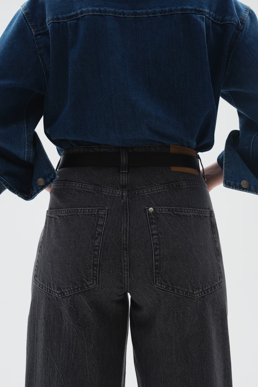 H&M Curvy Fit Baggy High Jeans