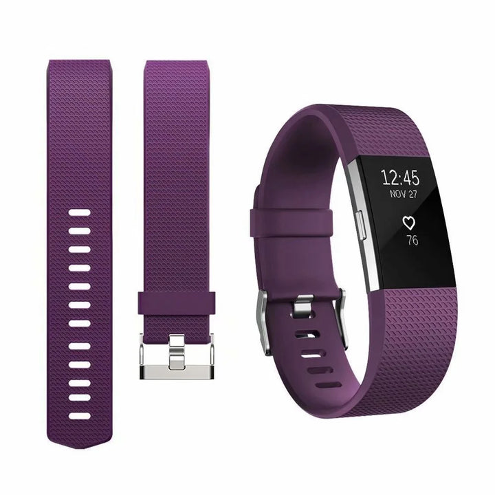 POY Fitbit Charge 2 Bands Adjustable Replacement Small Wristbands Band for Fitbit Charge 2 (Small, Purple)