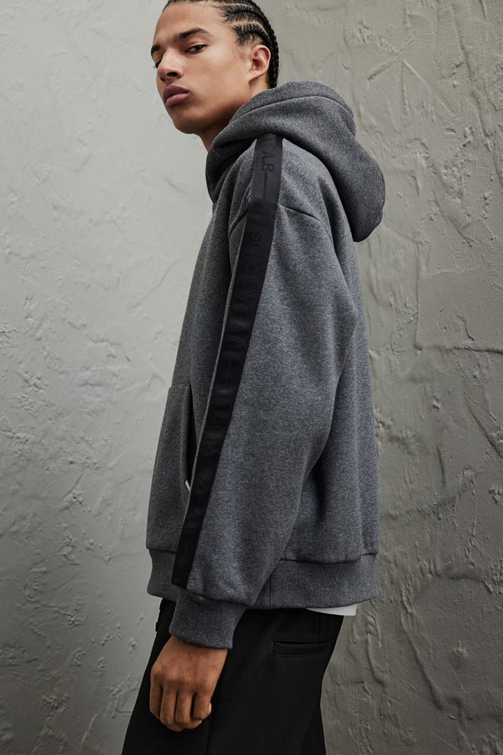 H&M Loose Fit Hoodie with Side Stripes