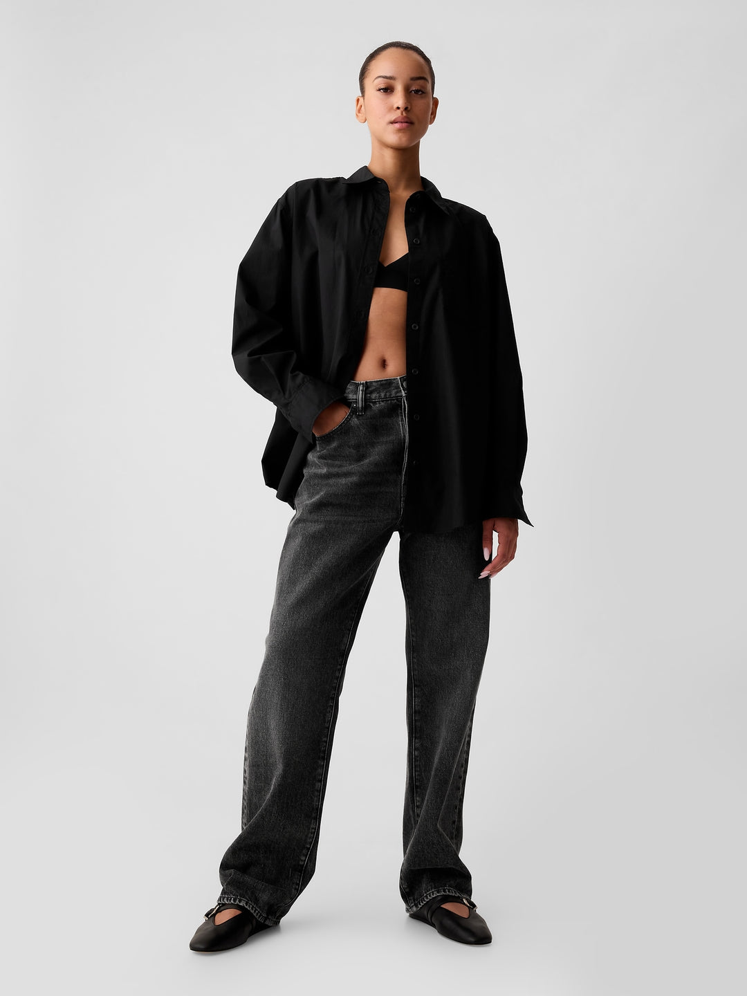 Gap Organic Cotton Poplin Big Shirt