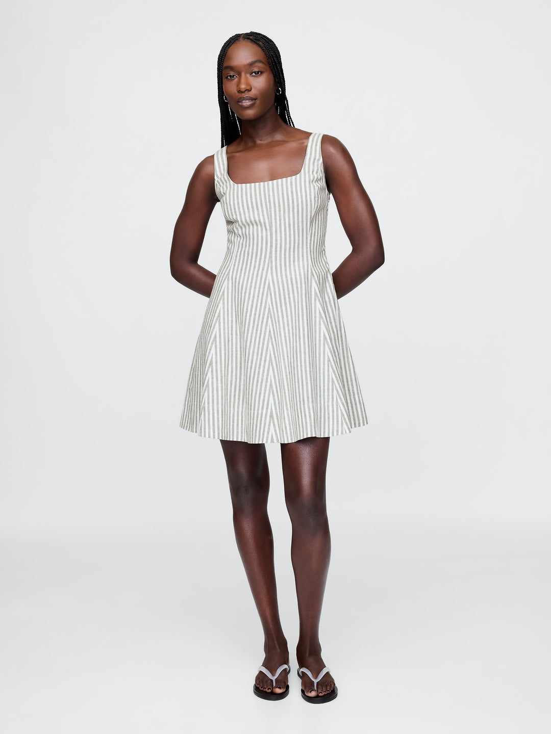 Gap Linen-Blend Mini Dress