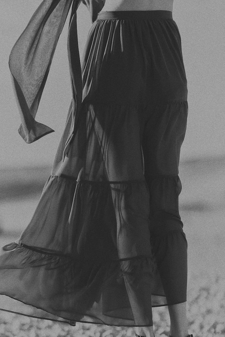 H&M Tiered Maxi Skirt