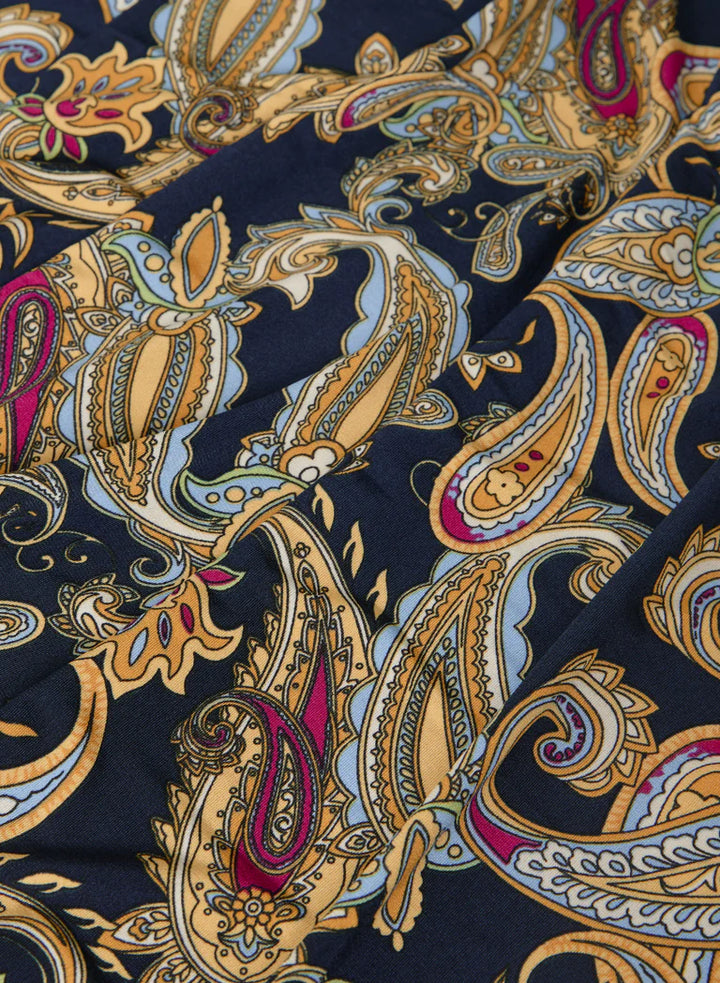 LAURA Paisley Split Neck Blouse