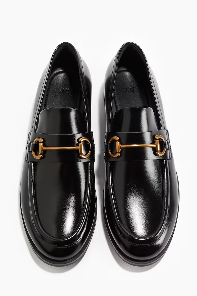 H&M Loafers with Metal Buckle