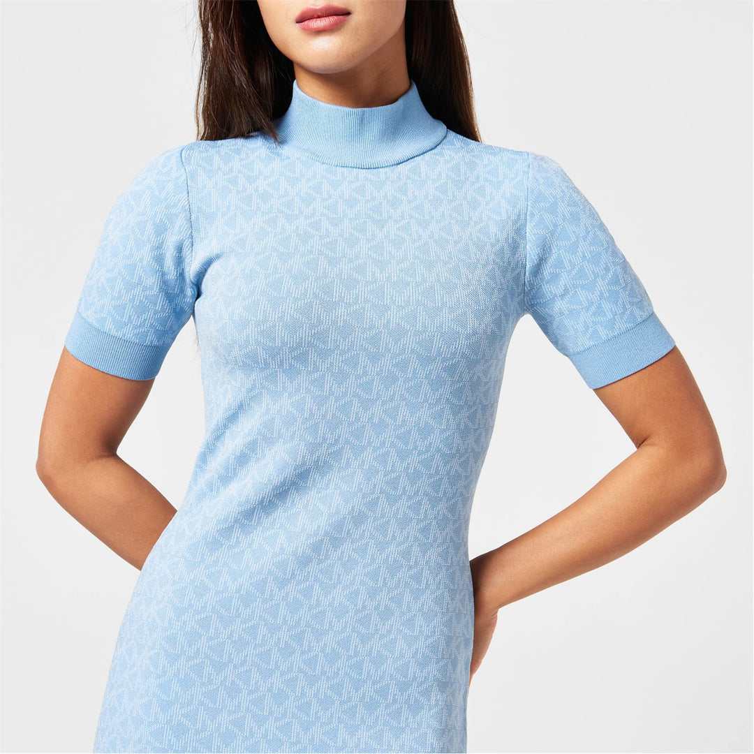 MICHAEL MICHAEL KORS Dot Mock Neck Dress