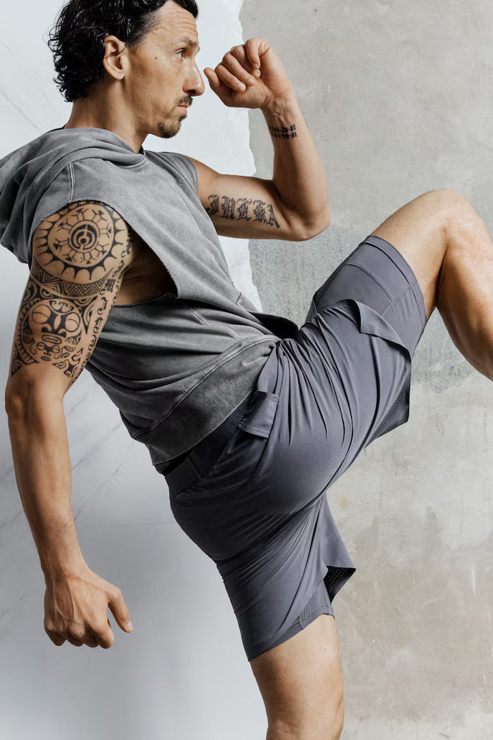 H&M Move x Zlatan Double-Layered Sports Shorts with DryMove™