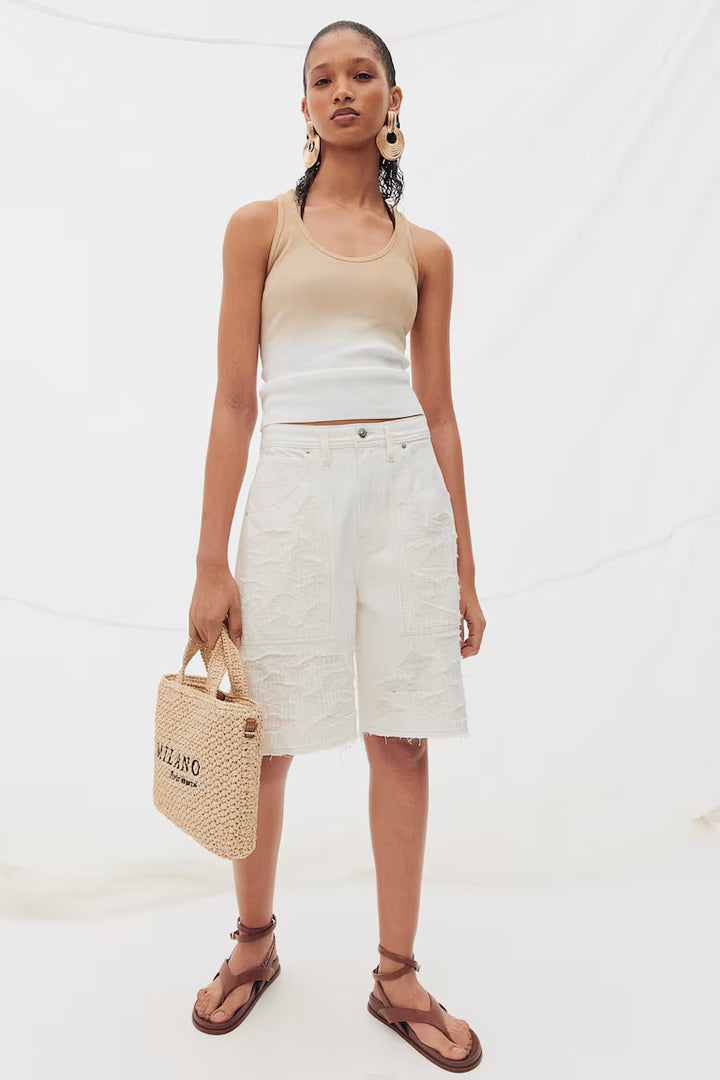 H&M BERMUDA REGULAR DENIM SHORTS