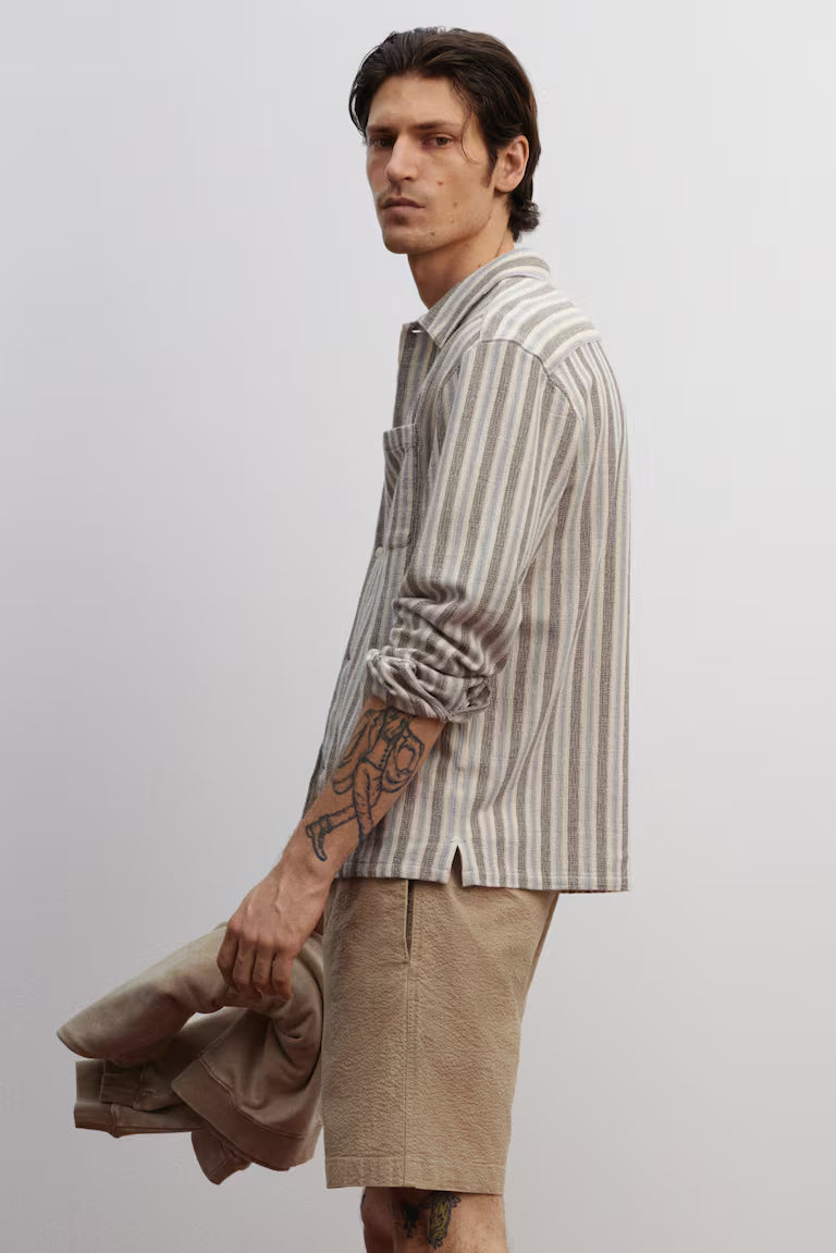 H&M Relaxed-Fit Seersucker Shorts