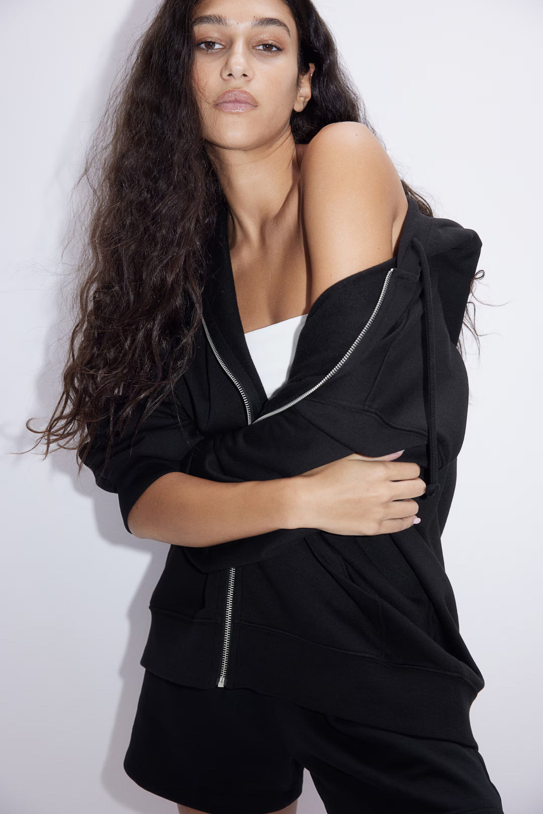 H&M Oversized Hooded Jacket
