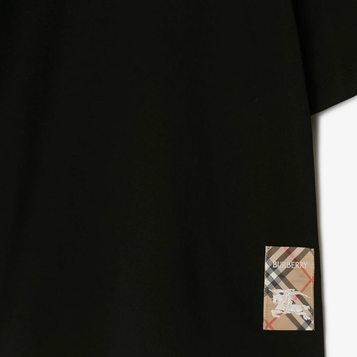 Burberry Check Label Cotton T-shirt