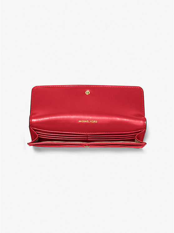 Michael Kors Jet Set Large Saffiano Leather Snap-Front Wallet