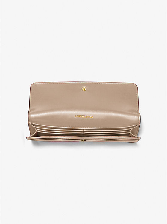 Michael Kors Jet Set Large Saffiano Leather Snap-Front Wallet