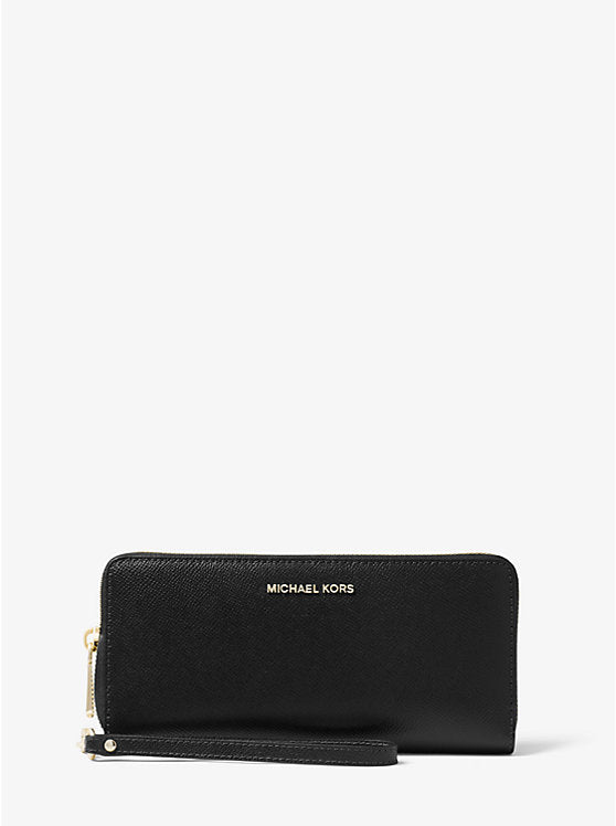 Michael Kors Leather Continental Wristlet