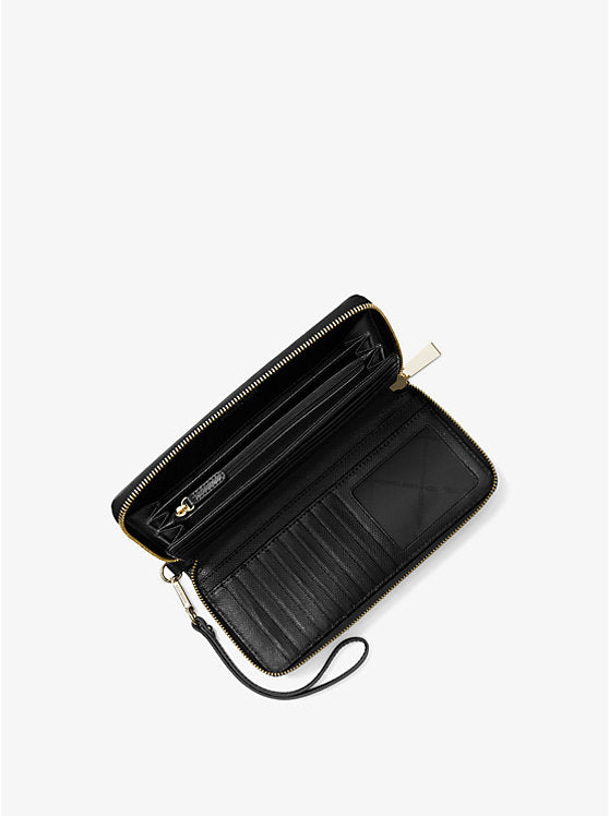 Michael Kors Leather Continental Wristlet