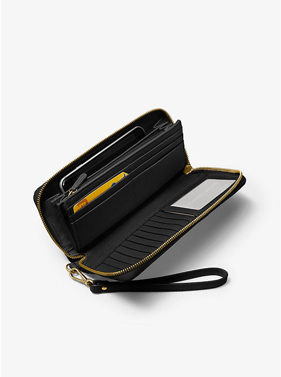 Michael Kors Leather Continental Wristlet