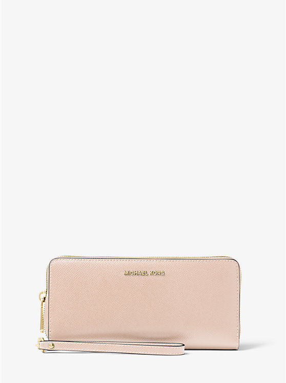 Michael Kors Leather Continental Wristlet