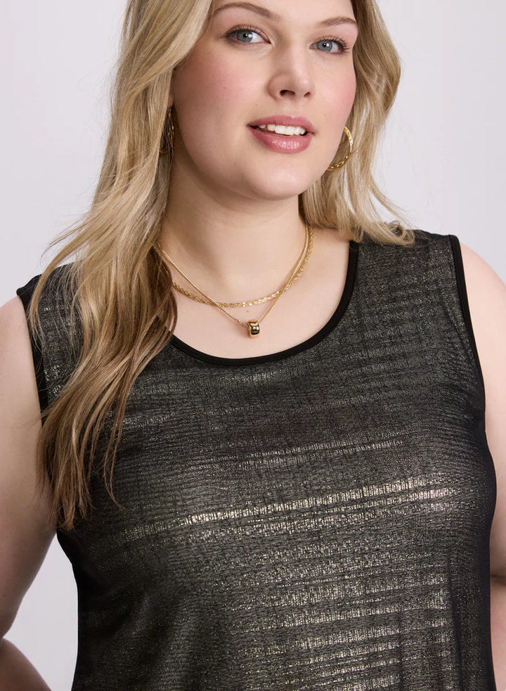 LAURA Joseph Ribkoff - Layered Metallic Tank Top