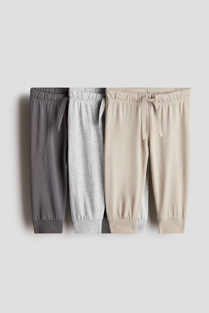 H&M 3-pack Cotton Jersey Joggers