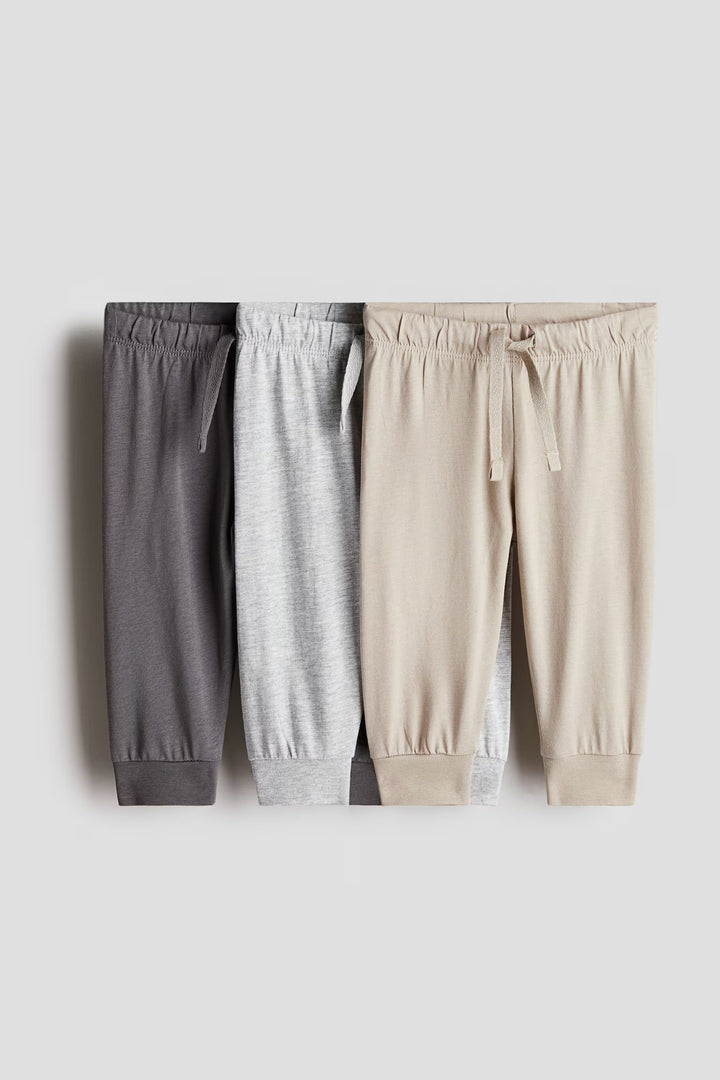 H&M 3-pack Cotton Jersey Joggers