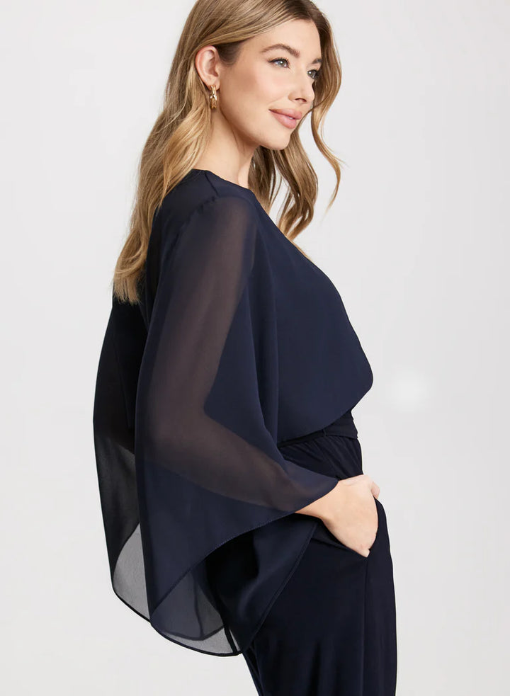 LAURA Flared Sleeve Chiffon Bolero