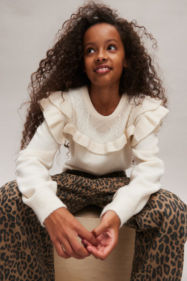 H&M Ruffle-Trimmed Sweater