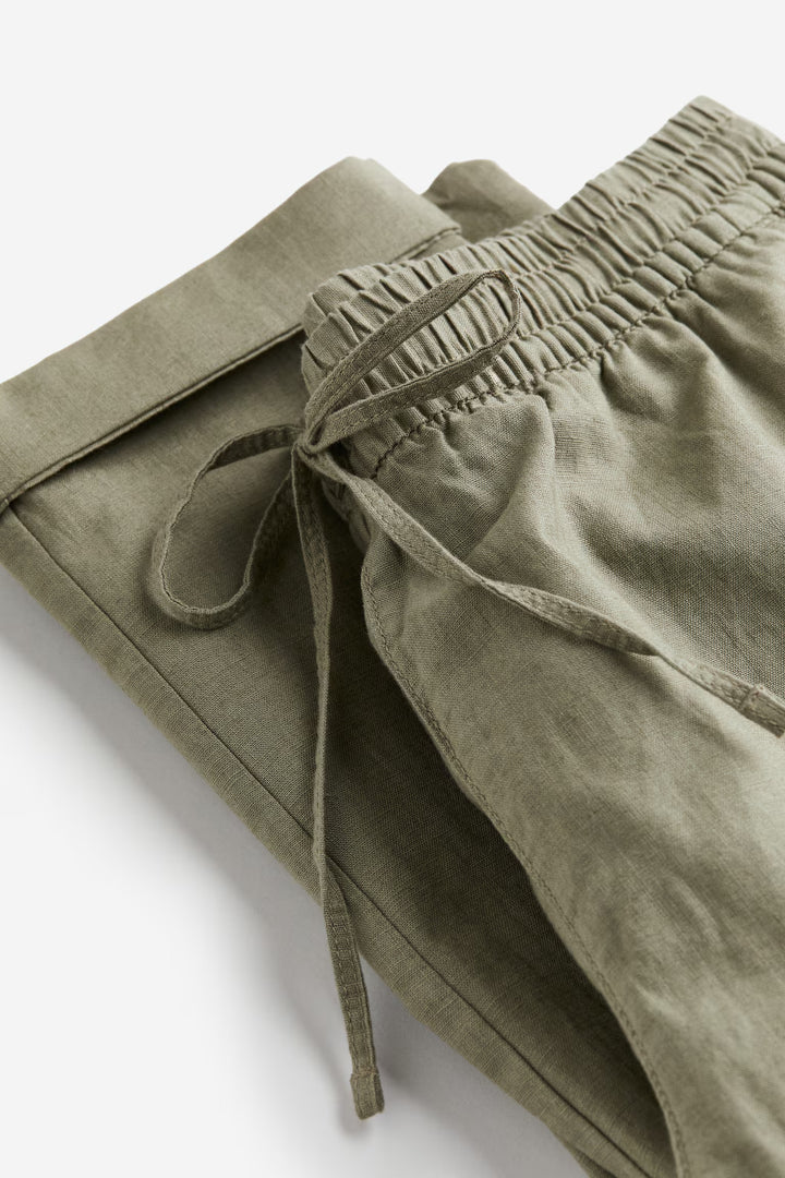 H&M Linen-blend Joggers