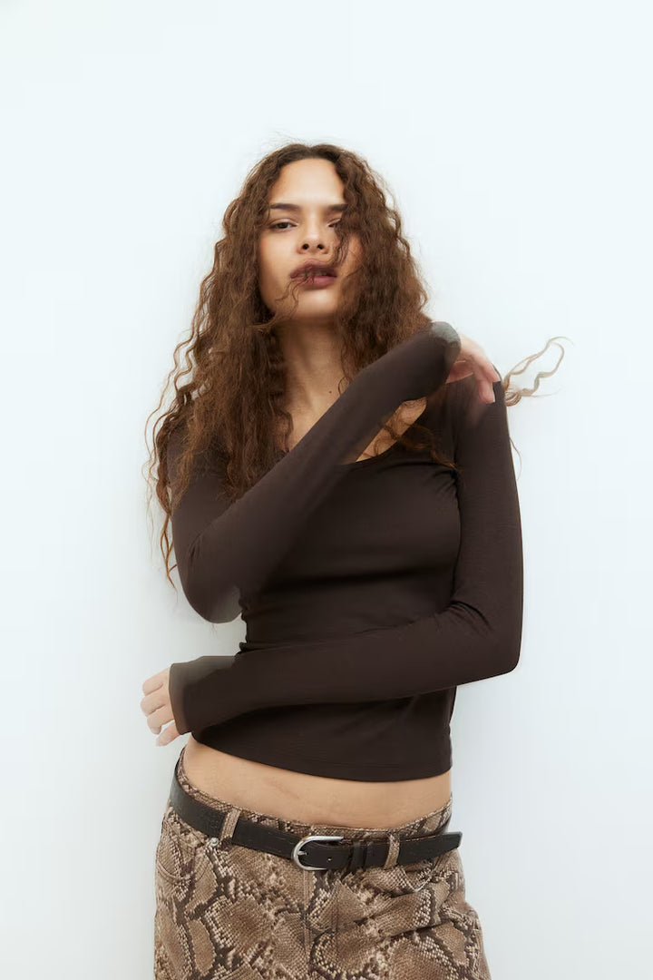 H&M RIBBED TOP