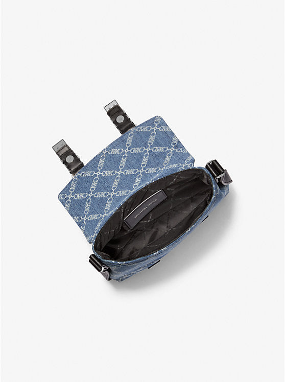 Michael Kors Darrington Mini Empire Diamond Jacquard Denim Crossbody Bag