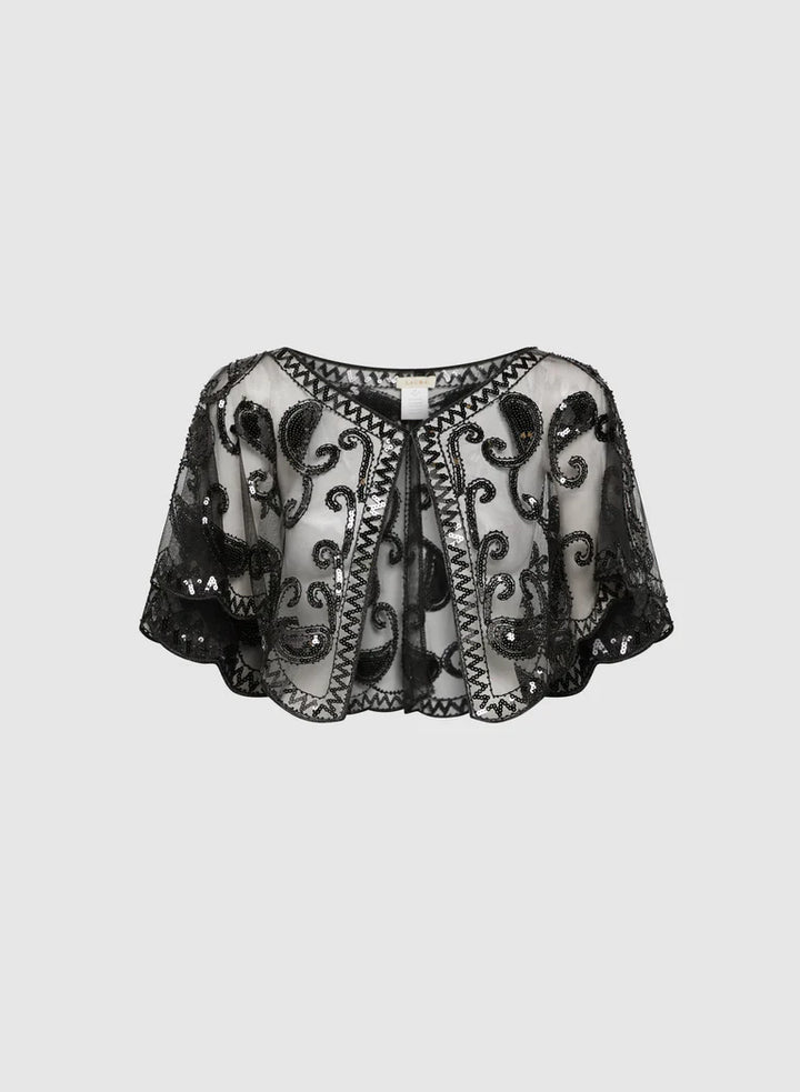 LAURA Sheer Mesh Capelet