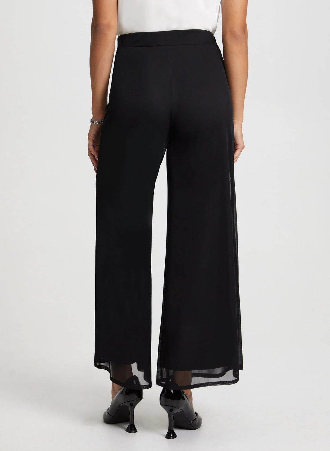 LAURA Olivia Chiffon Wide-Leg Pants - Regular