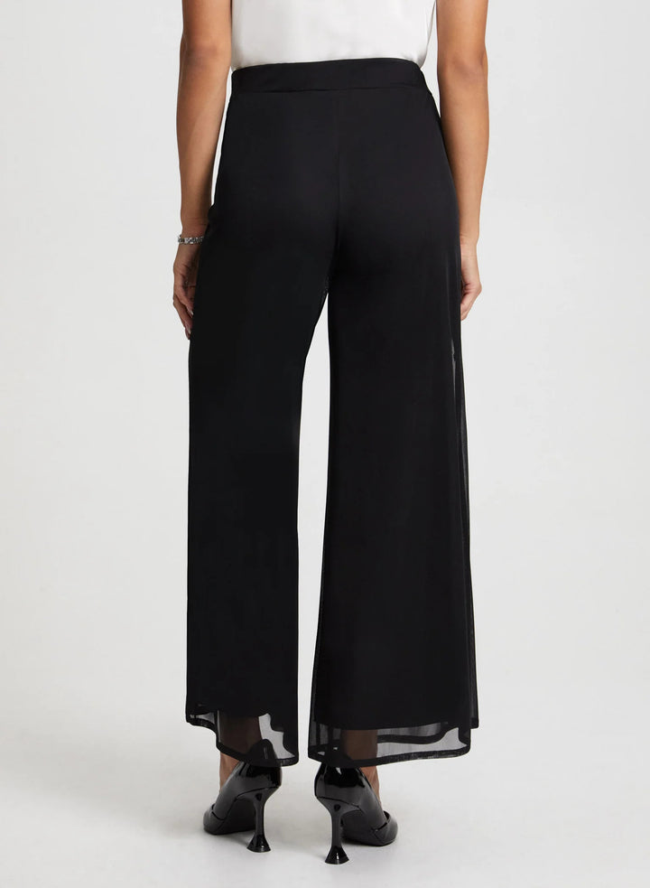 LAURA Olivia Chiffon Wide-Leg Pants - Regular