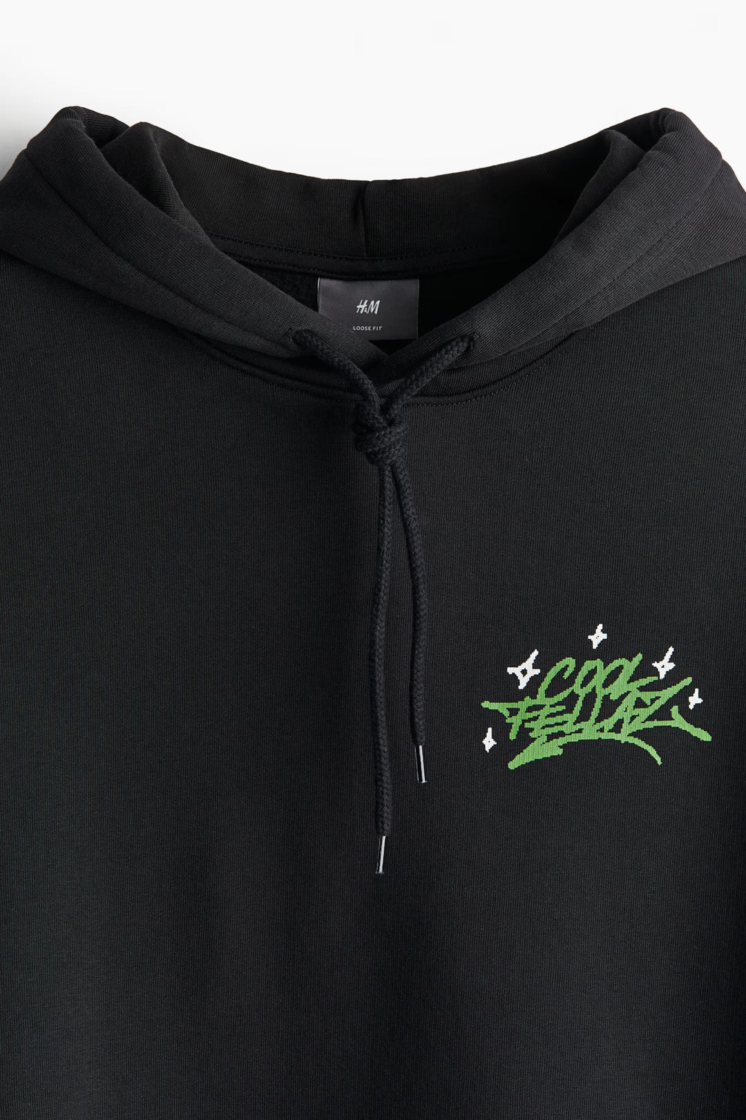 H&M Loose Fit Printed Hoodie