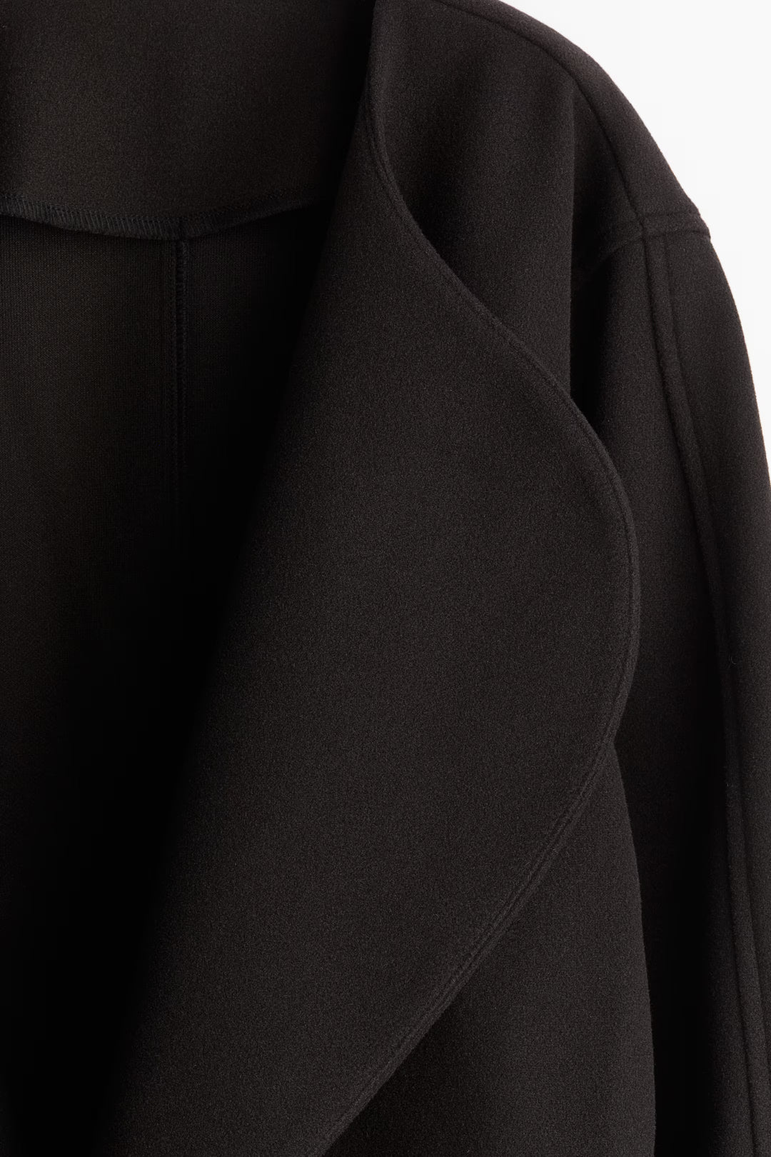 H&M Felted Jacket with Shawl Collar