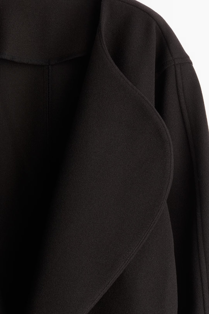 H&M Felted Jacket with Shawl Collar