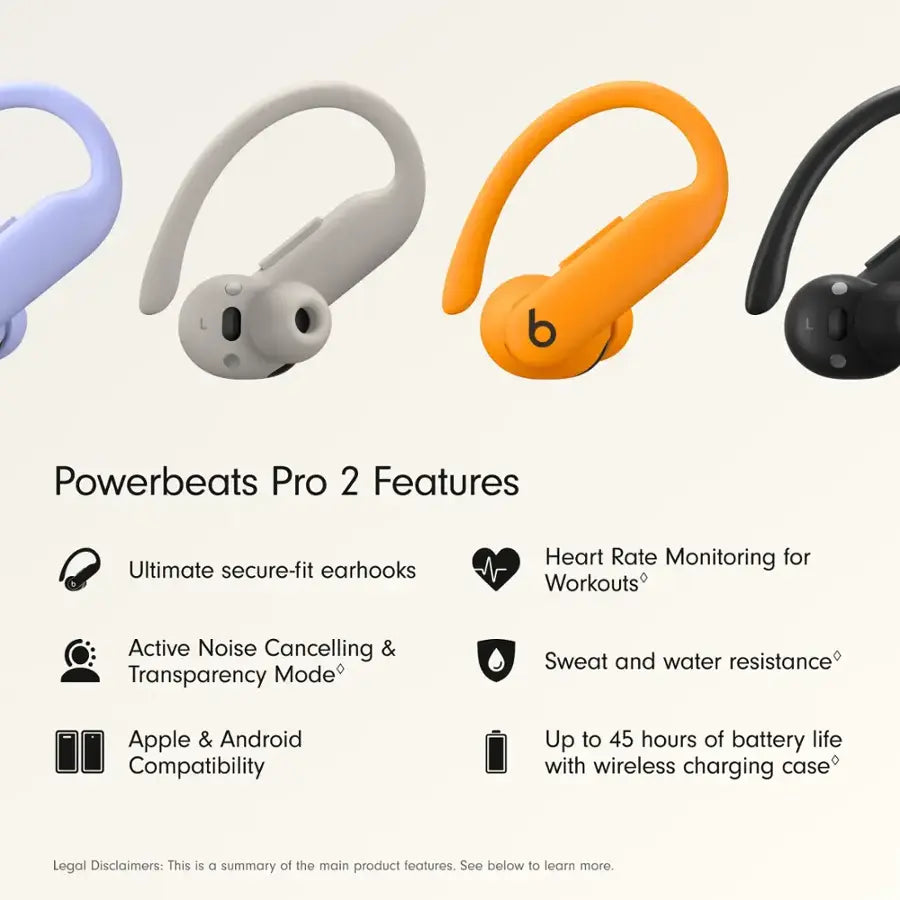 Beats - Powerbeats Pro 2 True Wireless Active Noise Canceling Earbuds - Hyper Purple