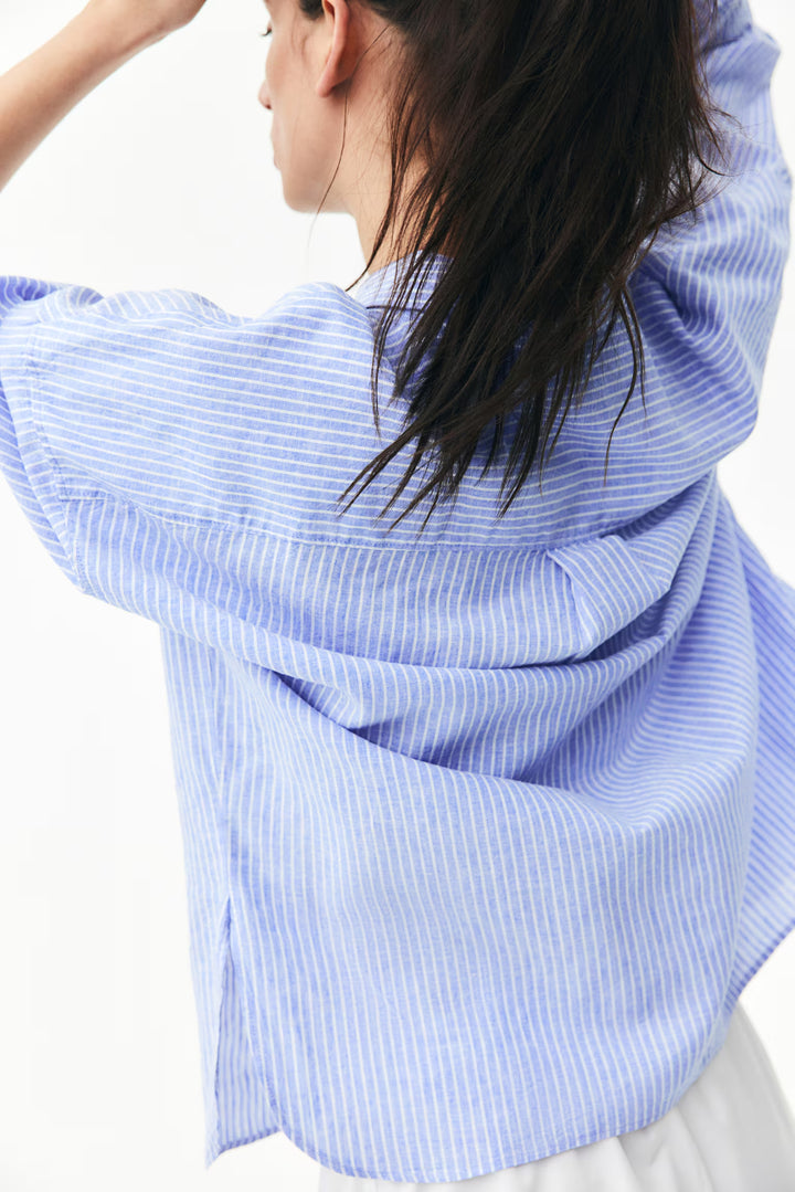 H&M Oversized Linen-Blend Shirt