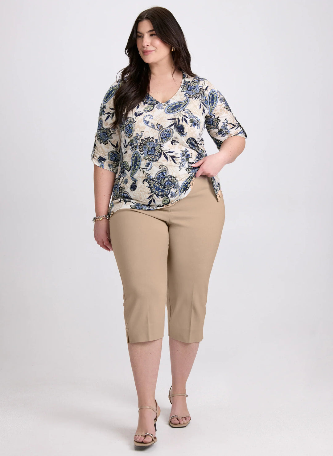 LAURA High-Rise Bengaline Capris