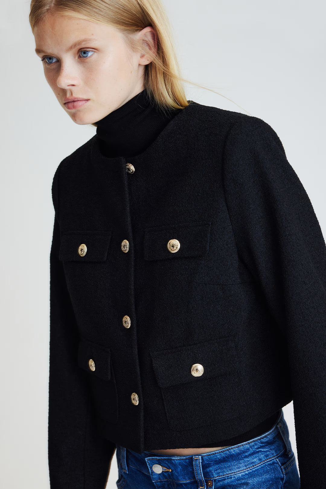 H&M Textured-weave Jacket